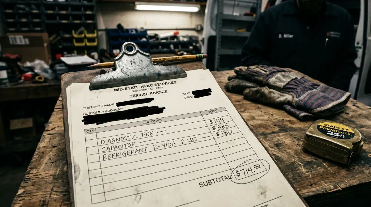 Average HVAC Ticket Size by Job Type: Service, Repair, Maintenance, Replacement