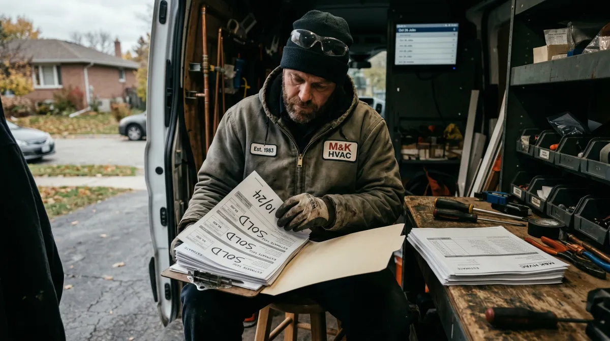 HVAC Close Rate Benchmarks — Service Calls, Estimates, and Replacements