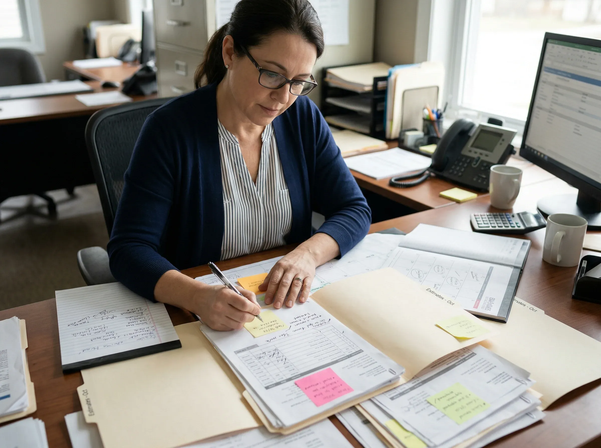 Sorting stale estimates and follow-up notes